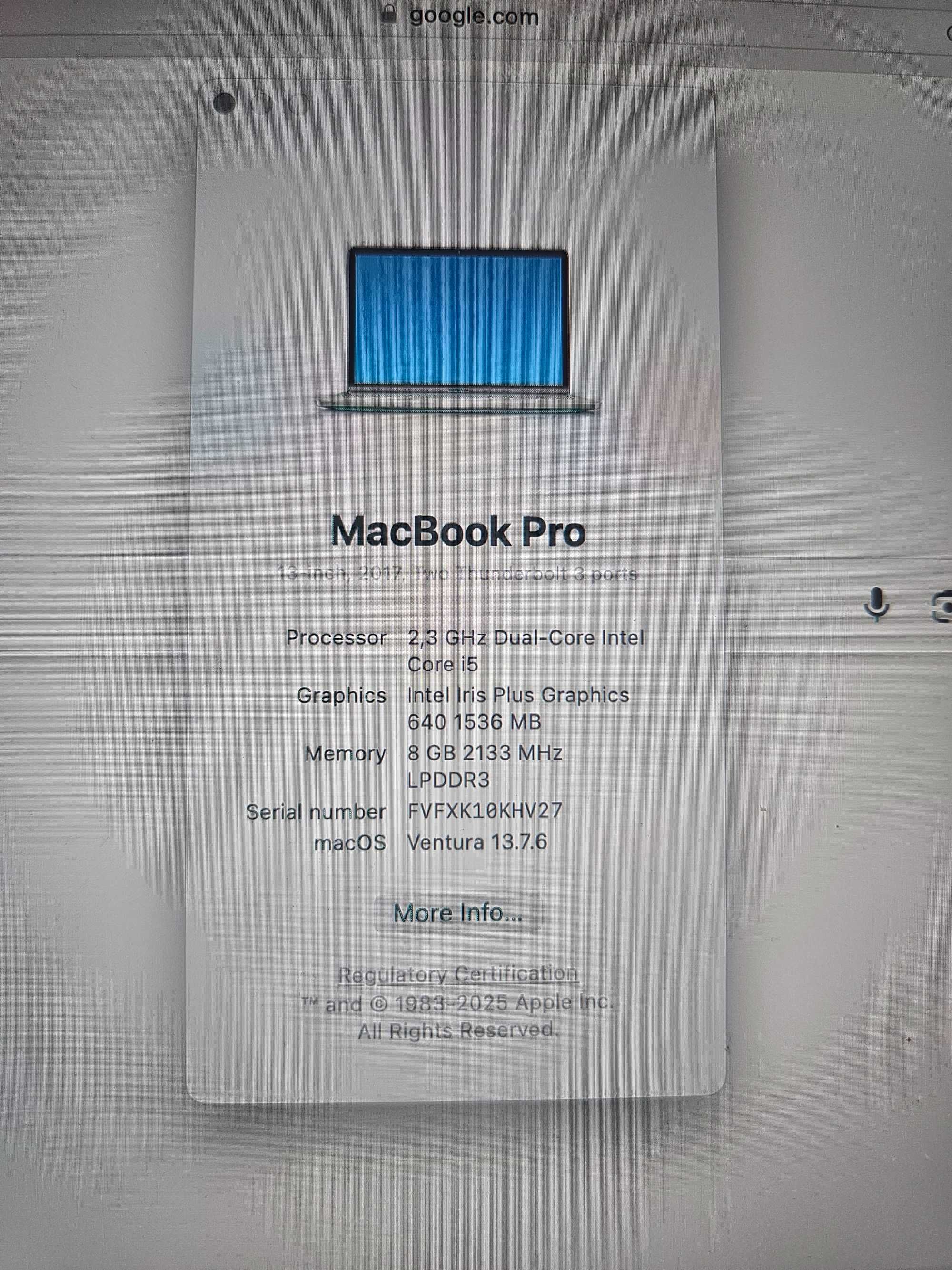 Macbook Pro 13 2017