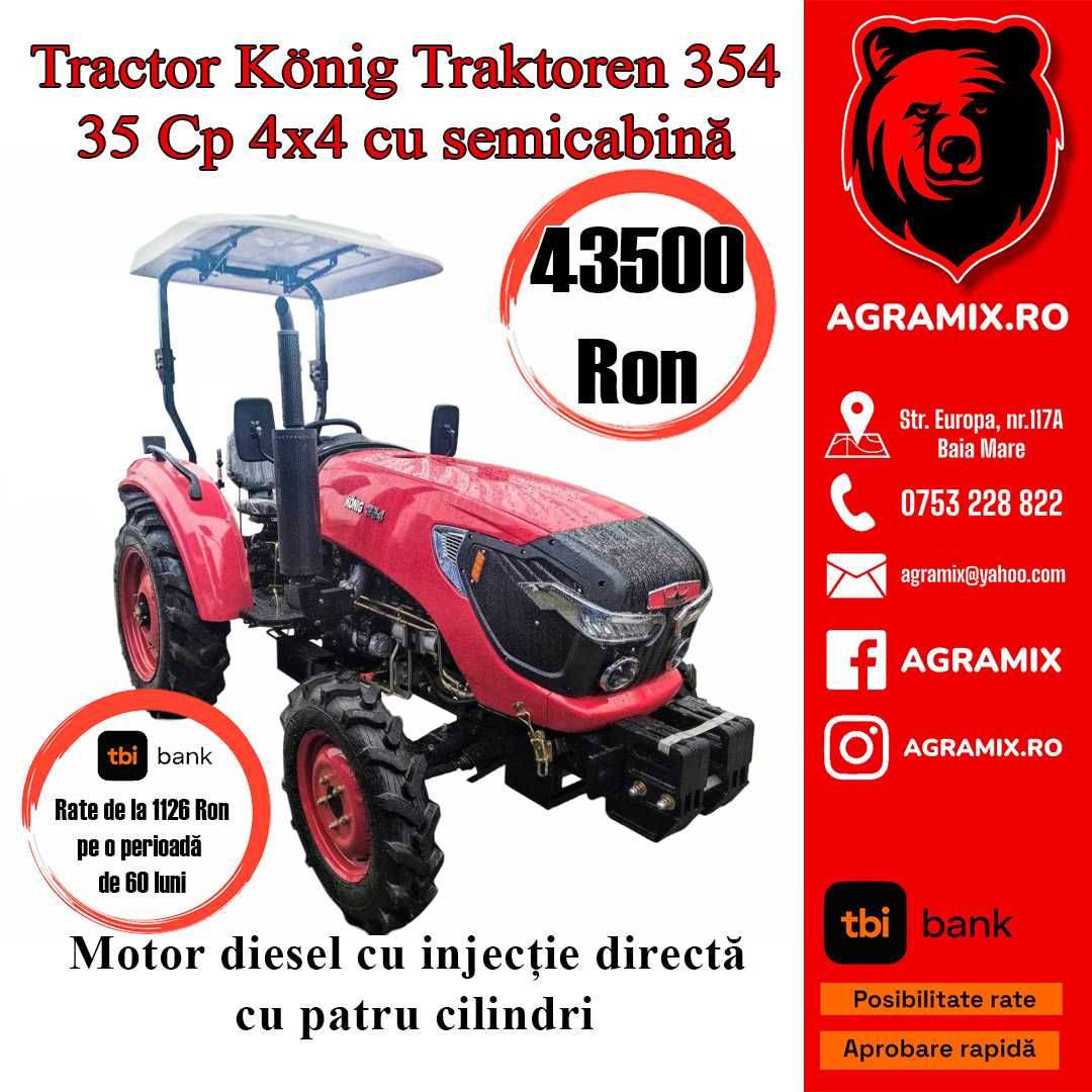 Tractor KONIG 254-354 4x4 semicabina 25-35 cp