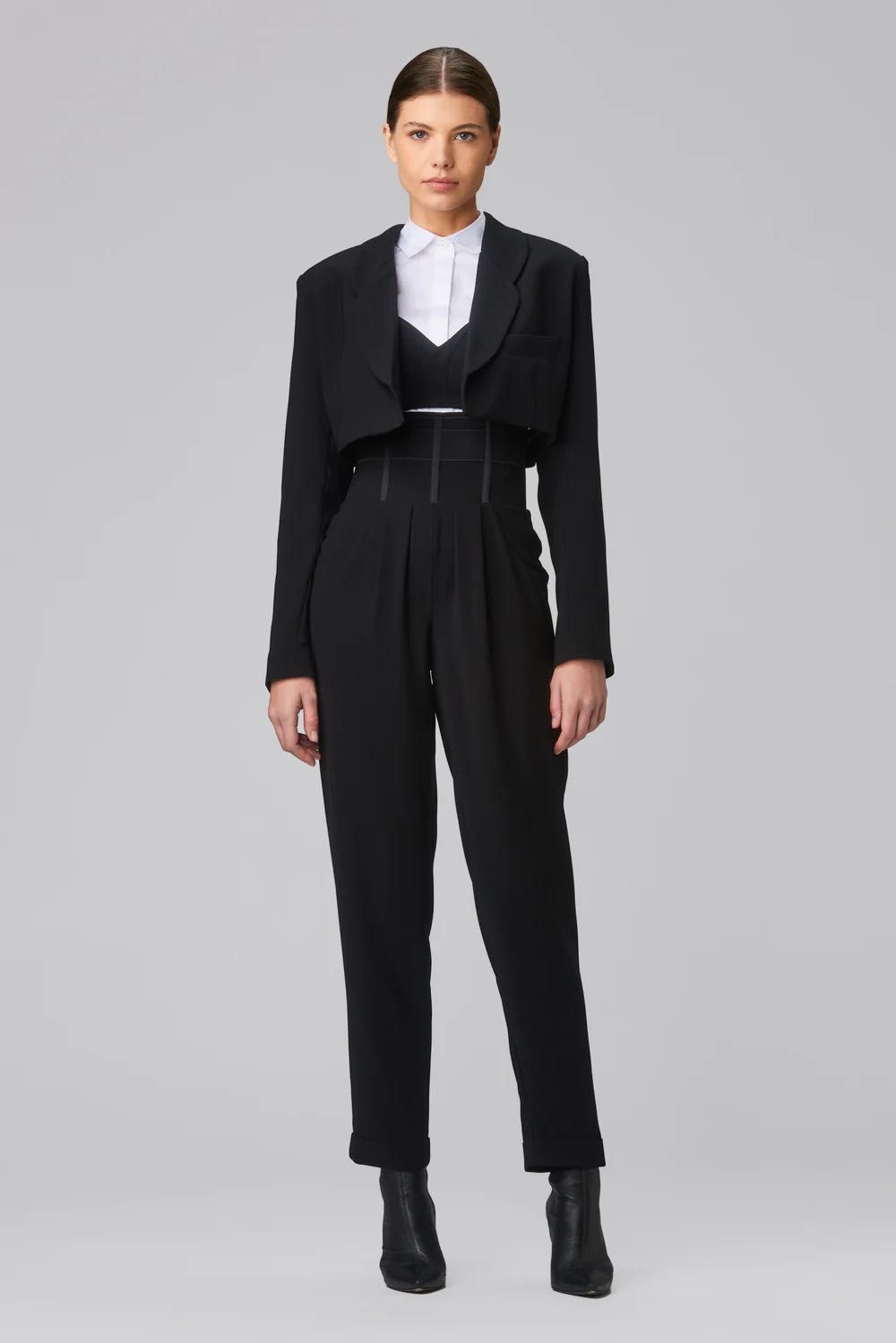 Blazer Murmur, negru oversize, nou cu eticheta, mărimea 38