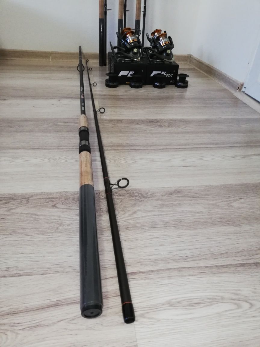 SET 2 Lansete ACTIVE Robinhan 3m + 2 Mulinete FL EFB 6000