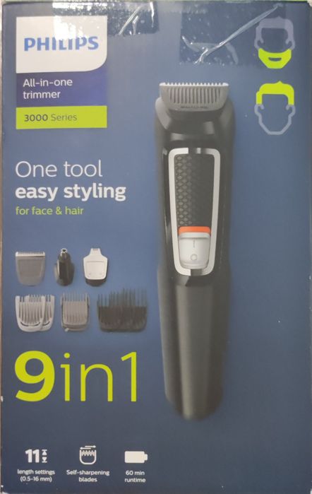 Aparat tuns par si barba Philips seria 3000 9 in 1