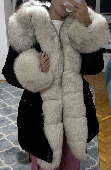 Geaca din blana si piele naturala