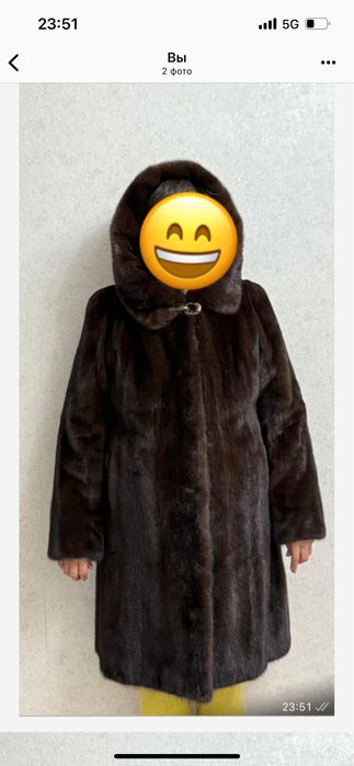 Продается норковая шуба темно-коричневая,в отличном состоянии