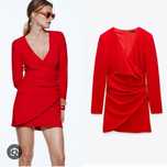 Zara червена мини рокля, размер S *нова*