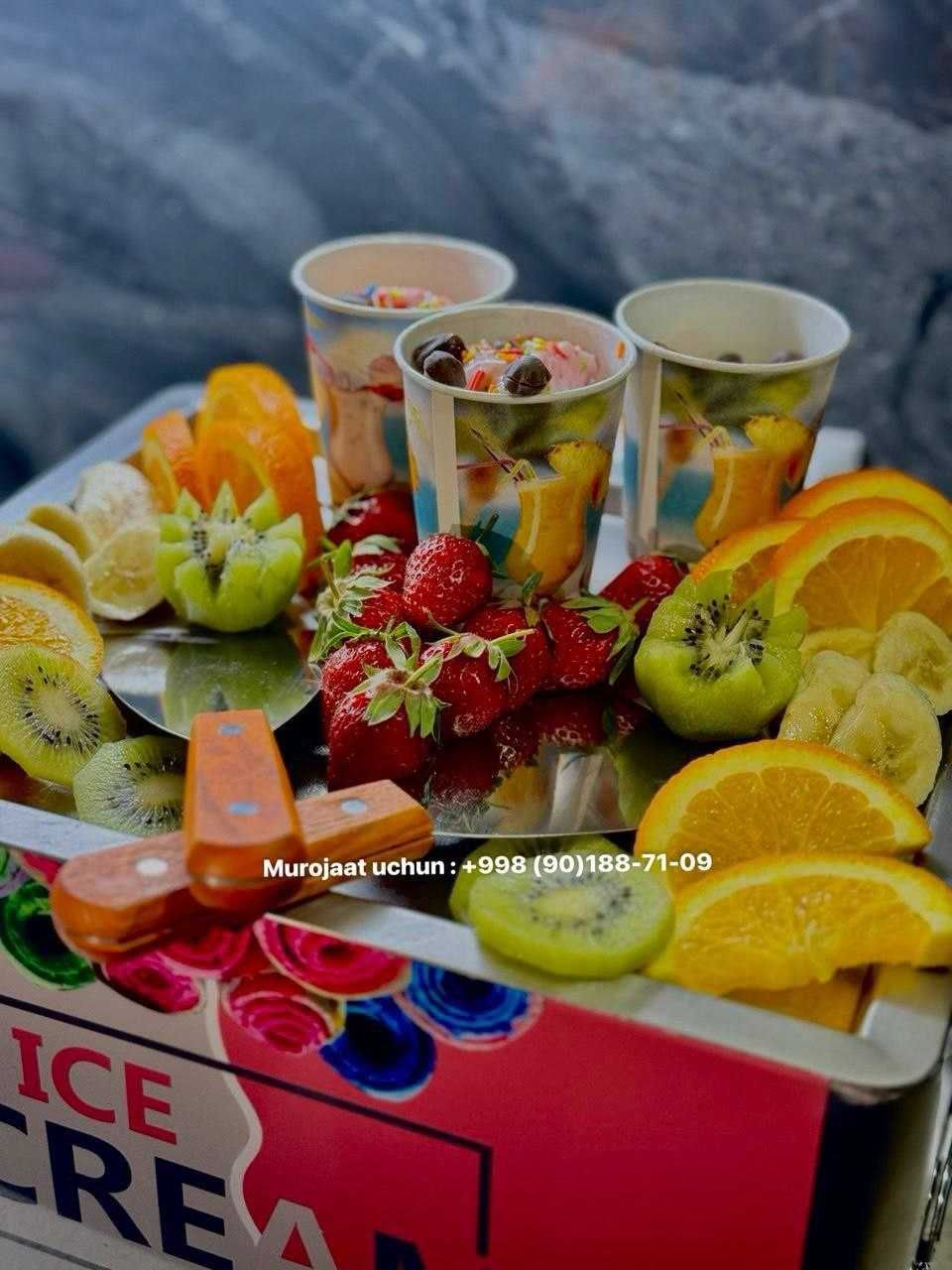 Мини аппарат для жаренной мороженого