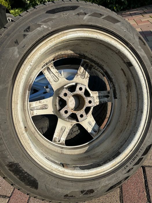 Set jante BMW PLW + cauciucuri de iarna 225 55 R17 dot23