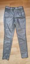 Pantaloni dama argintii