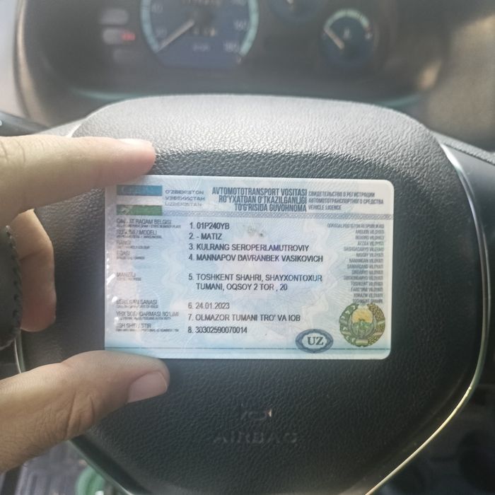 Matiz 2017 urilmagan