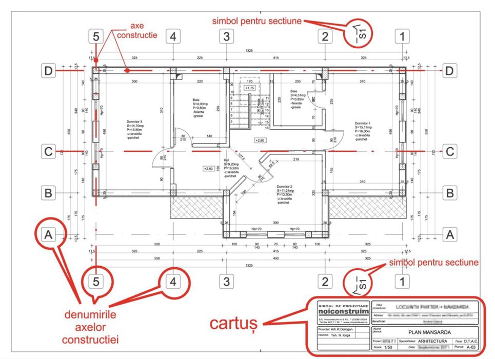 Desen tehnic, autocad 2d