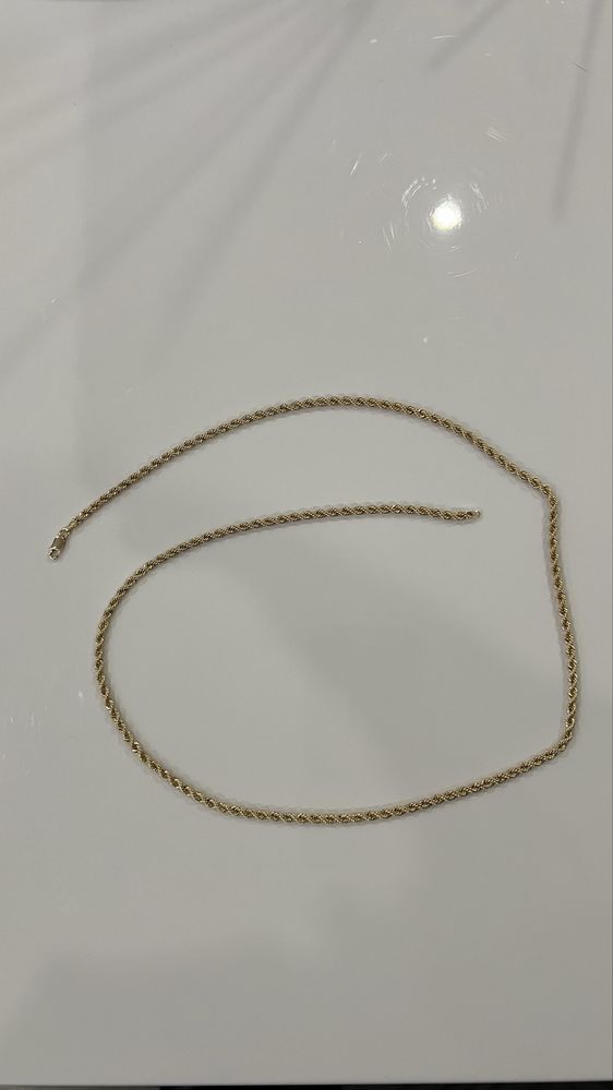 Lanț aur galben 14k nou. Greutate:7,3g, Lungime:65cm, Grosime:3mm