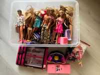 Colectie lot 60 papusi Barbie + 3 Ken + accesorii Mattel originale