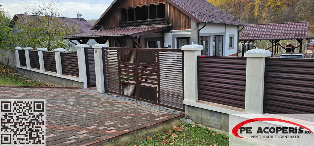 Gard tip jaluzea la preț redus – fără întreținere, posibil și în RATE!