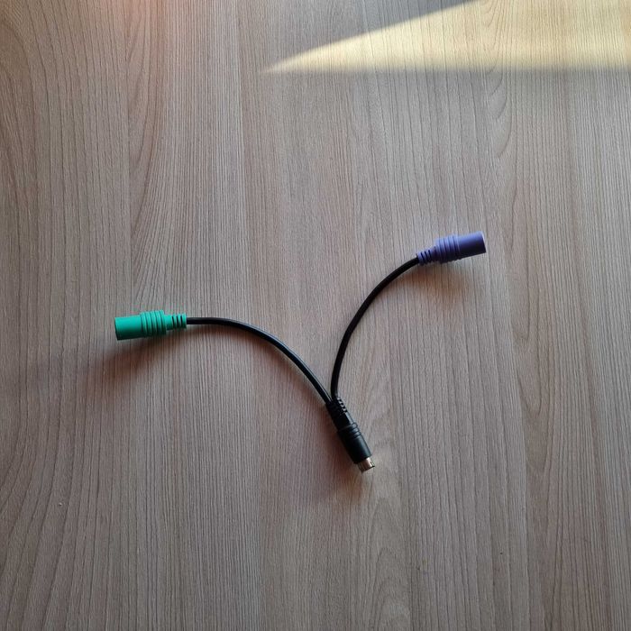 Conector 2x PS2 tastatura si mouse la 1x PS/2 cablu adaptor bifurcat Y