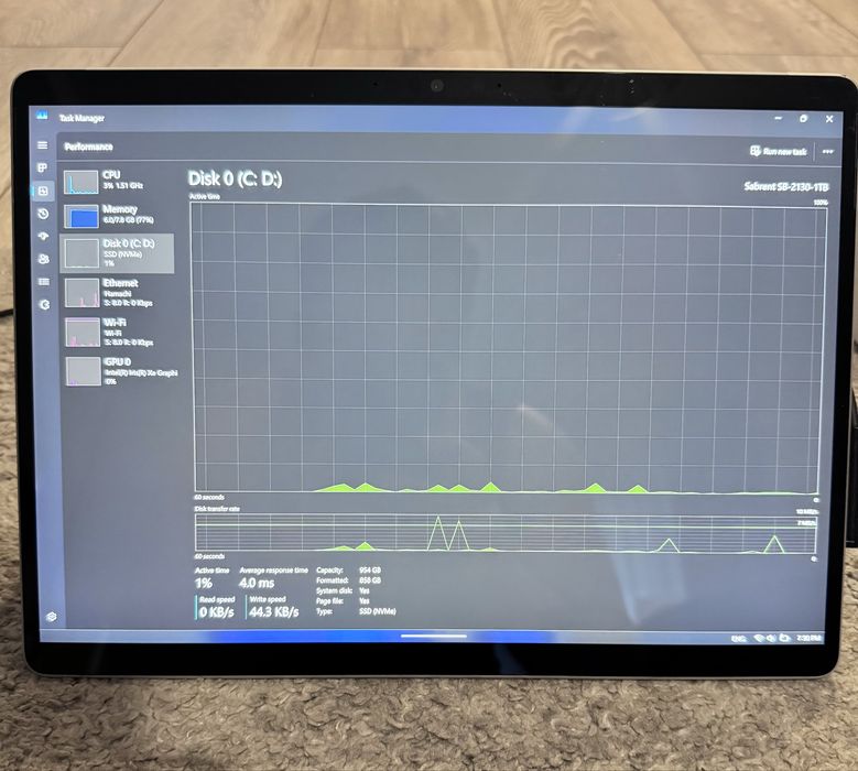 Vand Microsoft SurfacePro 8  - 1 TB SSD, i7