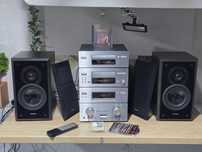 Sistem audio KENWOOD 601, amplificator, deck, cd player, tuner,boxe