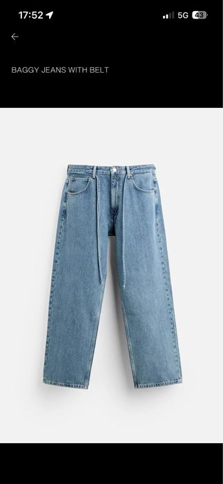 Zara дънки с връзки