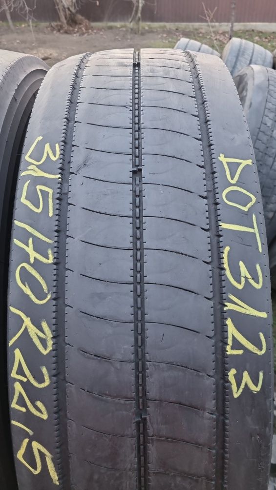 2 Anvelope Camion (DIRECȚIE) Bridgestone 315/70 R22.5 M/S DOT4223