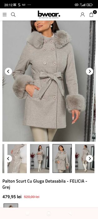 Vând palton din mix de lână