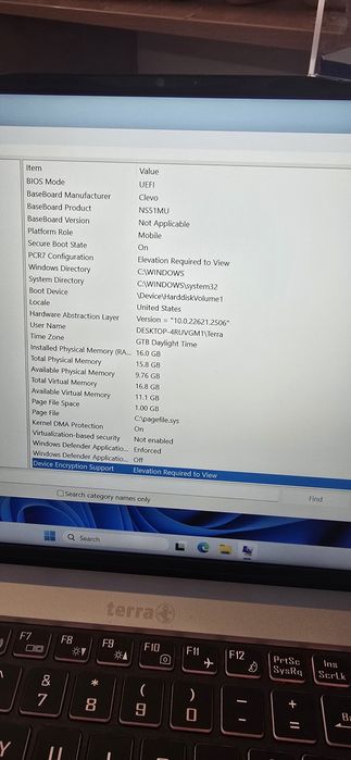 Laptop Terra i7 gen 11