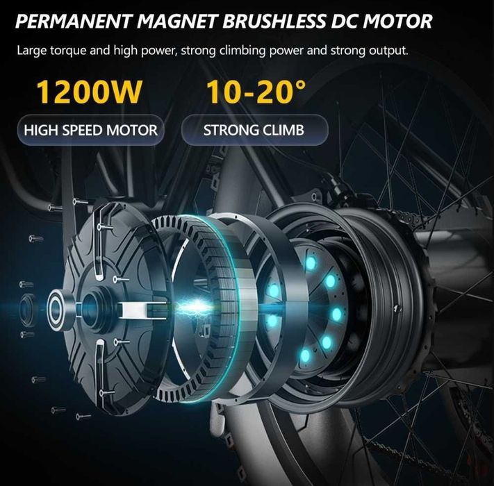 НОВО!! Електрически велосипед Hidoes B3 1200W 48V/18.2Ah 60 км.ч.