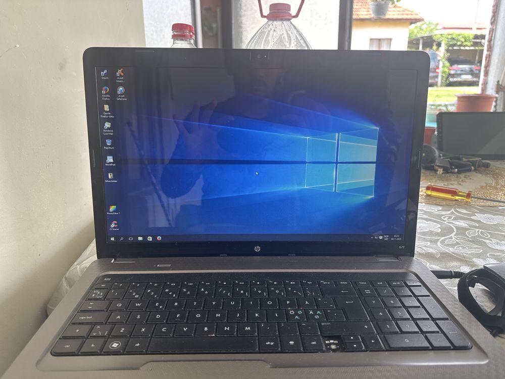 Vand laptop windows 10 hp g72