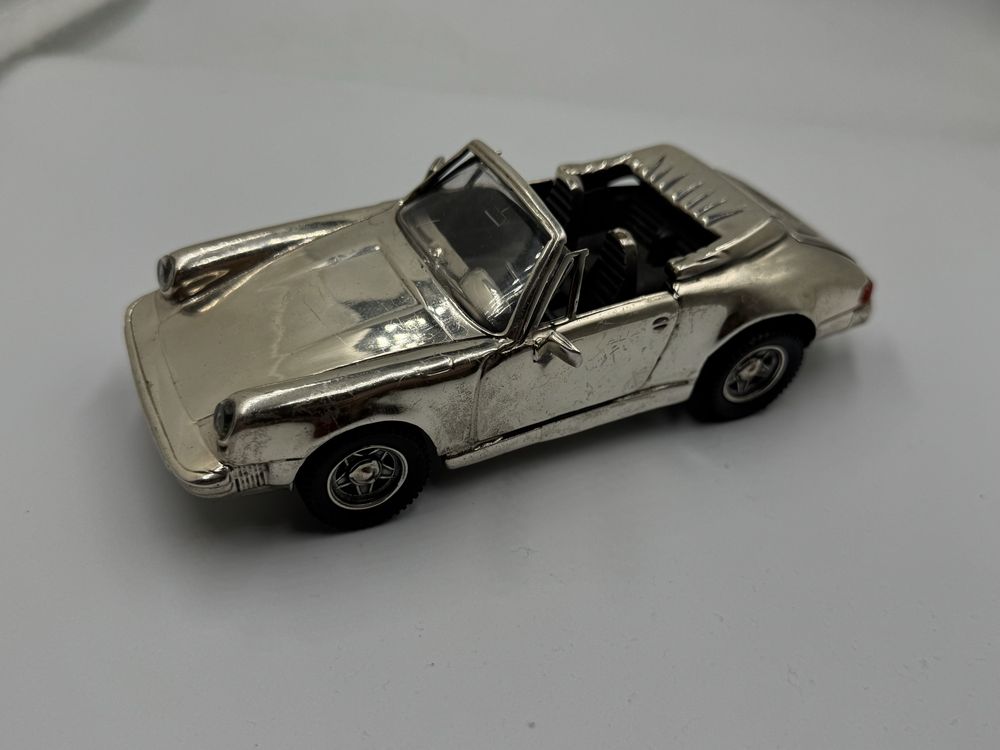 Macheta Din Argint 925 Mare Porsche Carrera Cabrio Vintage