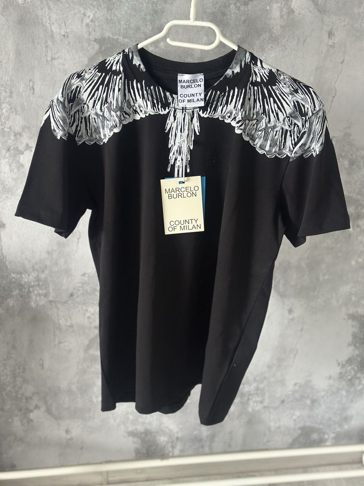 Tricou Marcelo Burlon Premiun black white