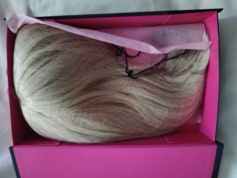 Peruca blonda bob