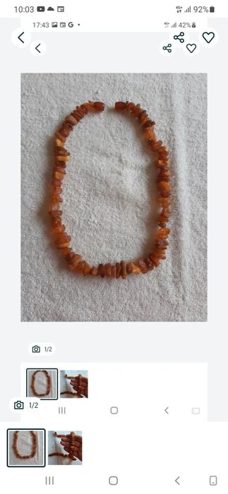 Бусы из янтаря,раритет