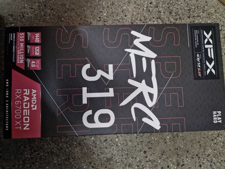 AMD Radeon 6700XT XFX MERC 319  12GB DDR6 Гаранция 3 месеца!