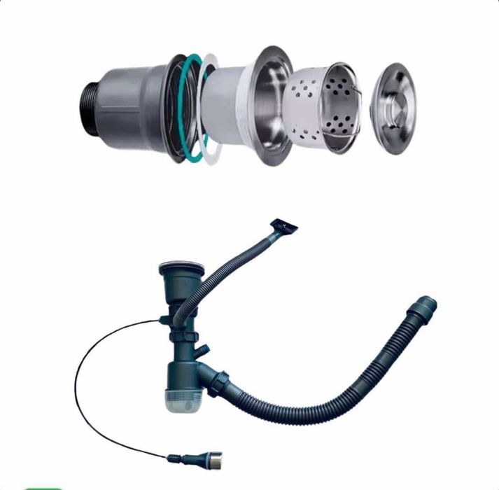 Chiuveta multifunctionala neagru-grafit 75x46x20cm - accesorii incluse