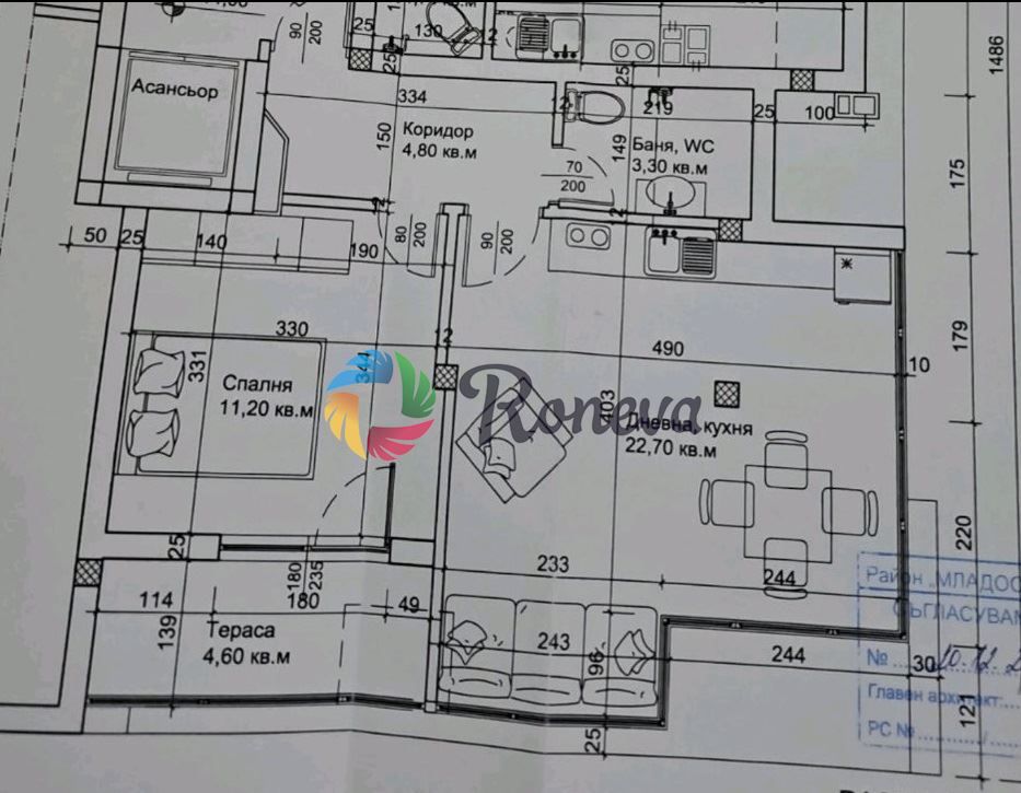 Продава се Двустаен апартамент в Варна, Възраждане 1 - 63 кв.м за 1540 €/кв.м - Снимка #7