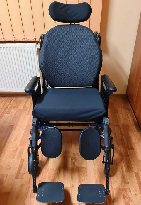 Scaun rotile, carut handicap, reclinabil, + Sezut pneumatic antiescare