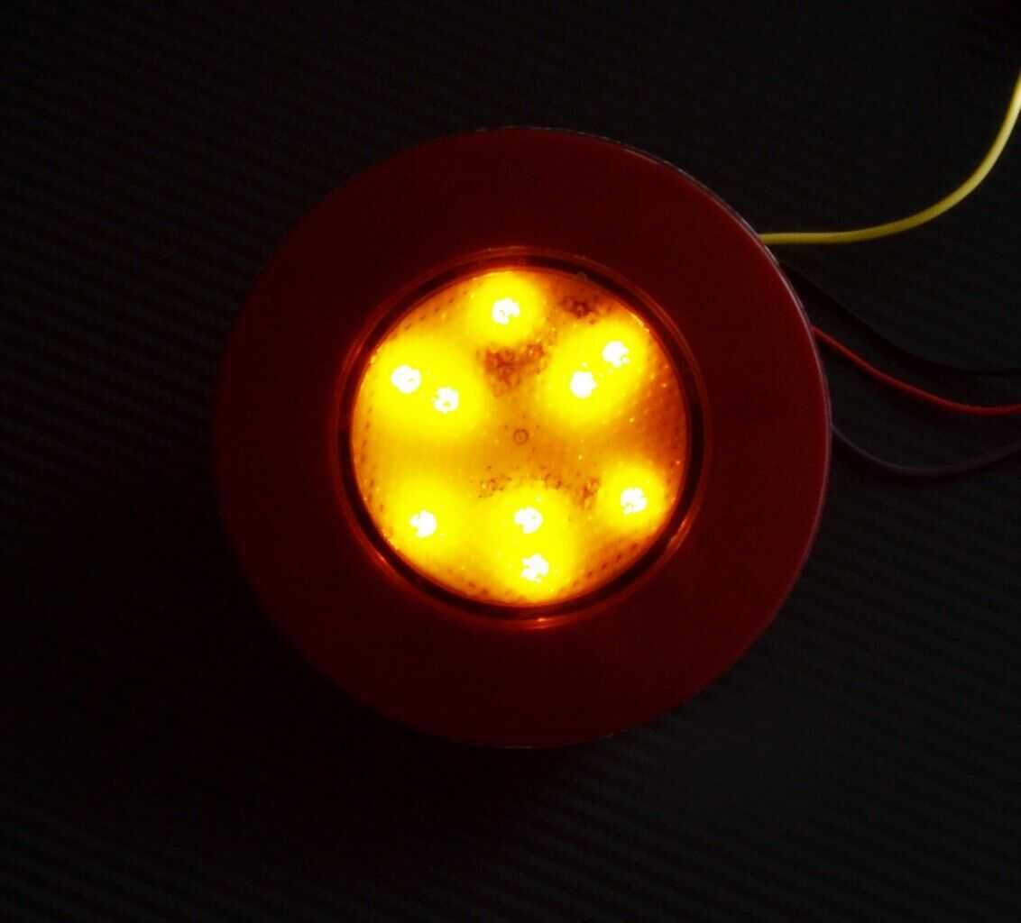 1 бр. Кръгли ЛЕД LED НЕОН стопове за камион ремарке кола 12V
