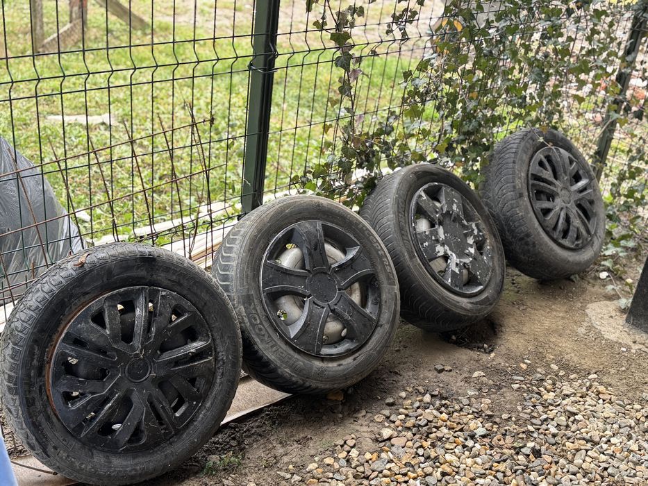 Jante Tabla Logan 4x100 R15 cu tot cu anvelope