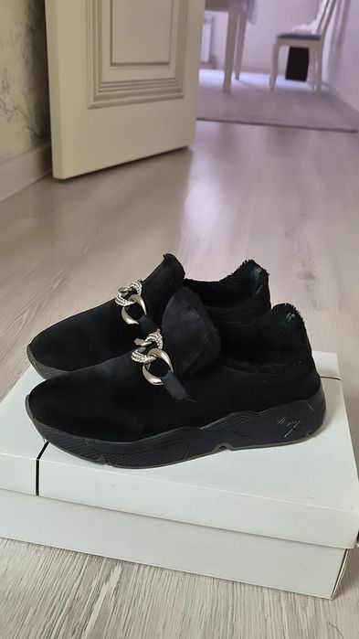 Полуботинка из натур.замша ,Автоледи