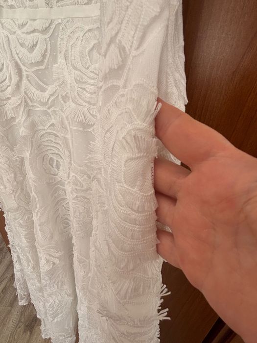 Бяла рокля, носена веднъж, за сватба