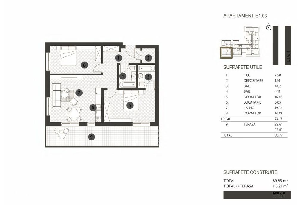 Apartament 3 Camere Verdi Park Boutique