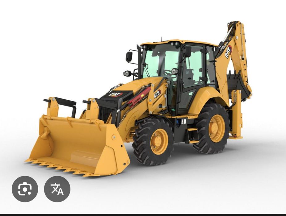 Услуги экскаватора погрузчика Кат 428 гидромолот, петушок