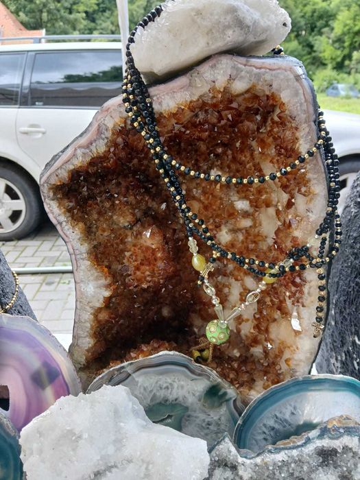 Vand Geode Ametist si Citrin