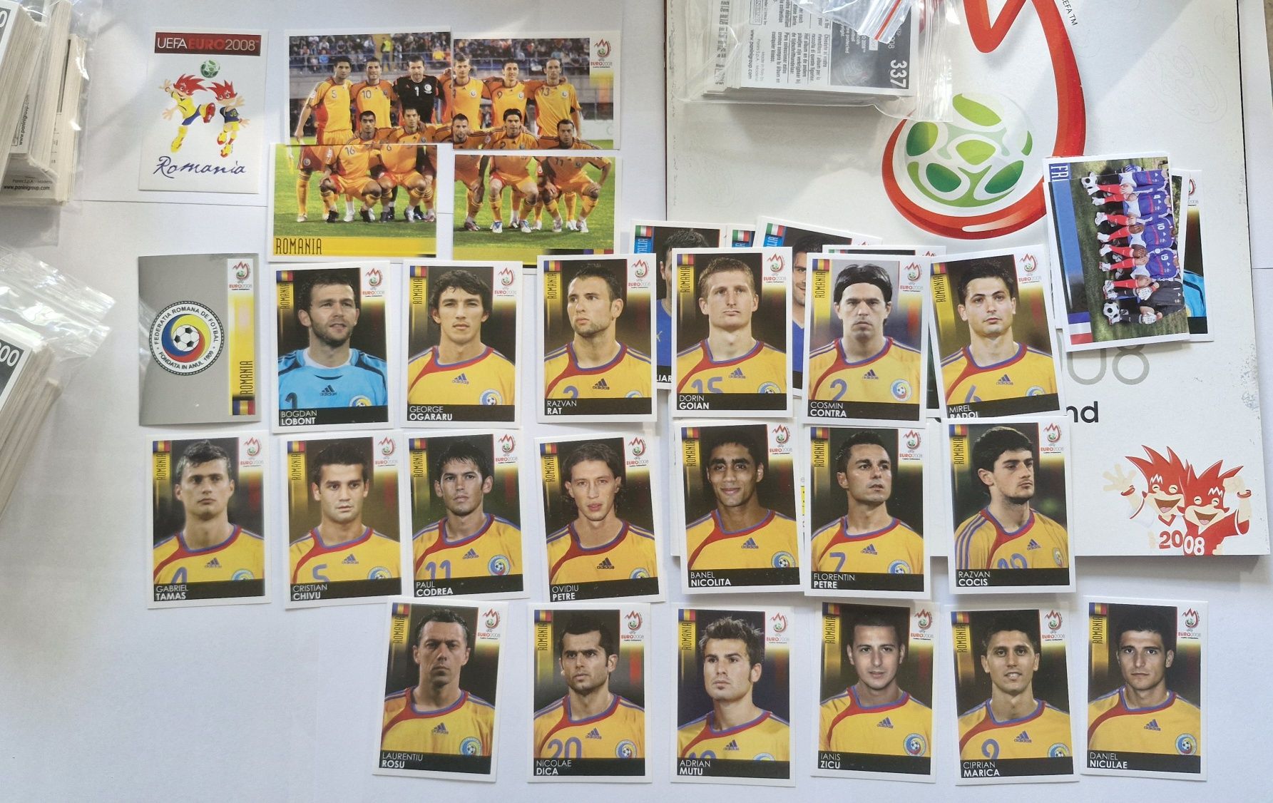 Panini EURO 2008 Austria Elveția album gol și set complet nelipit 100%