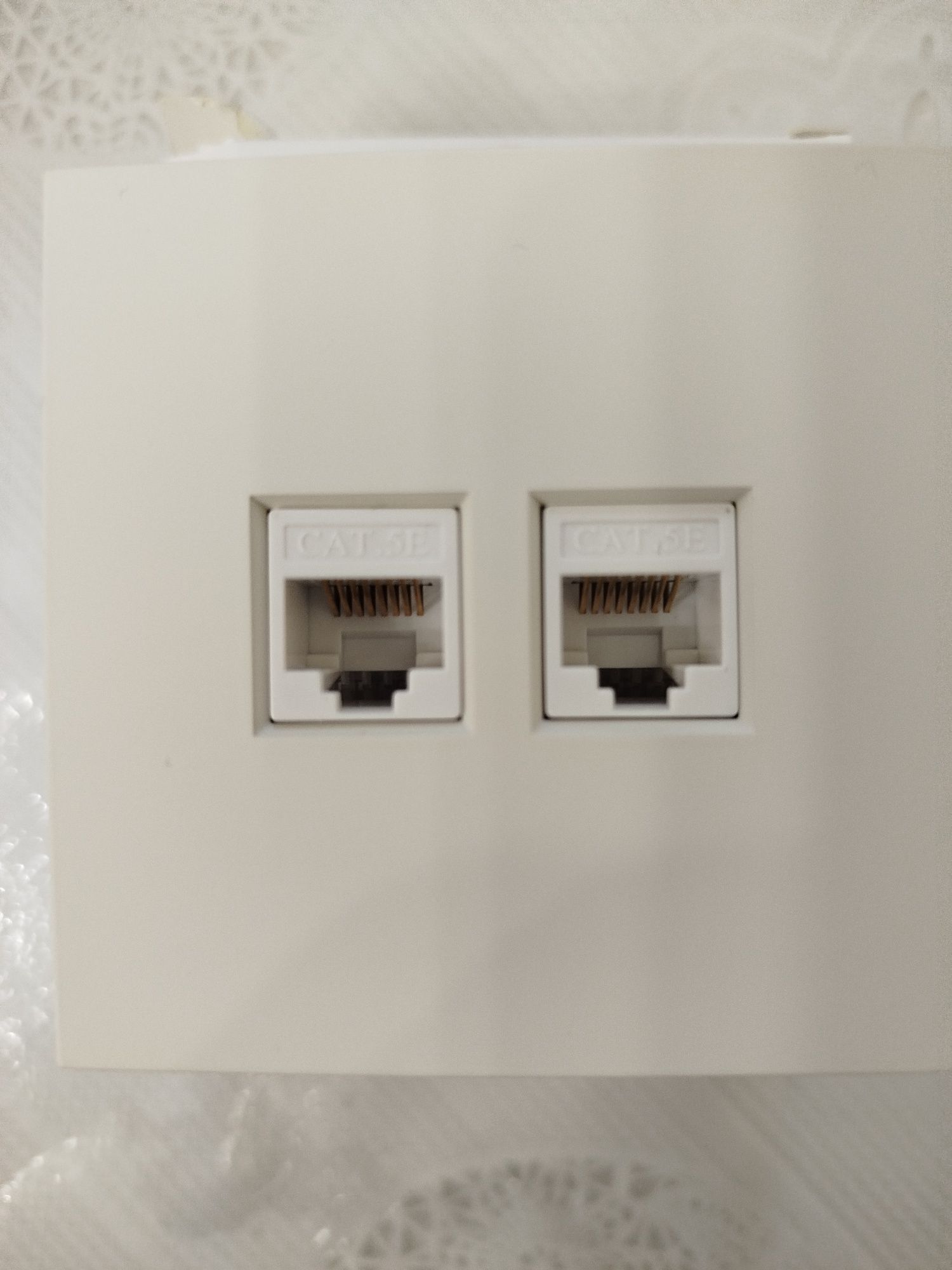 Розетка сетевая RJ-45,  2 разъём