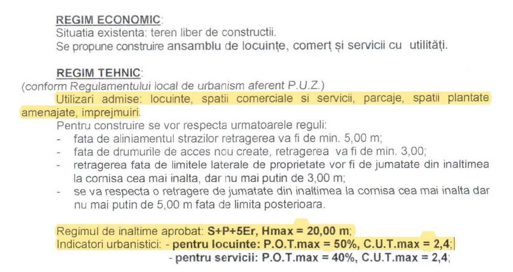 Teren cu PUZ aprobat P+5E - Otopeni
