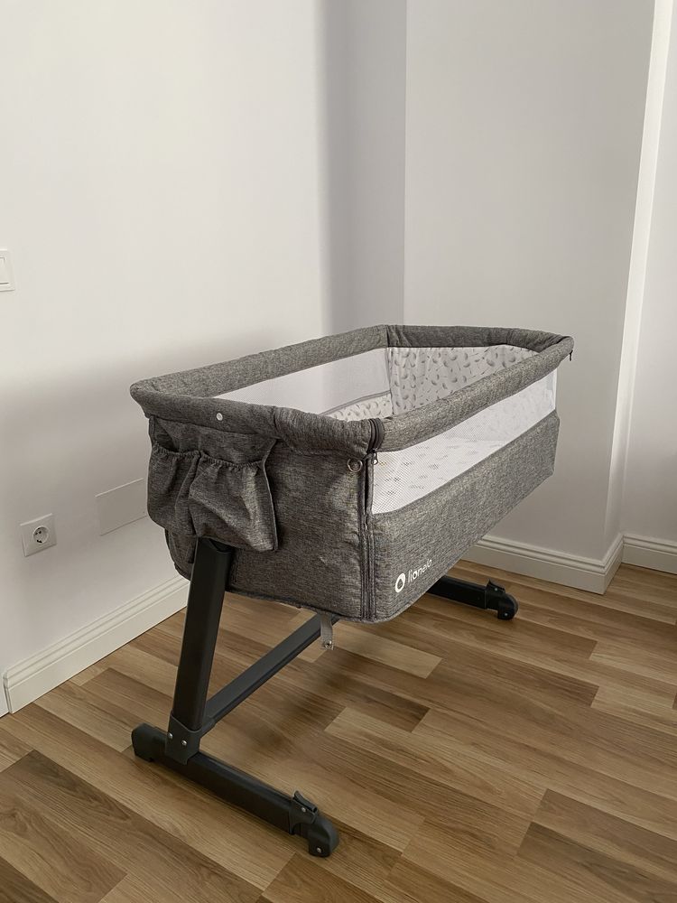 Patut co-sleeper Lionelo, Theo, 2 in 1, reglabil pe inaltime