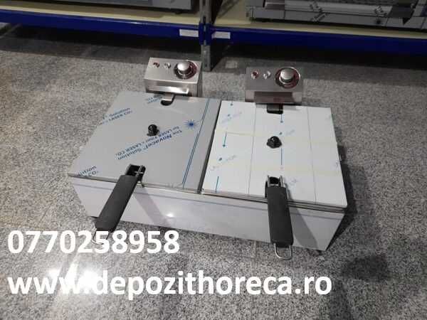 Friteuza electrica dubla, 10 +10 litri 220V