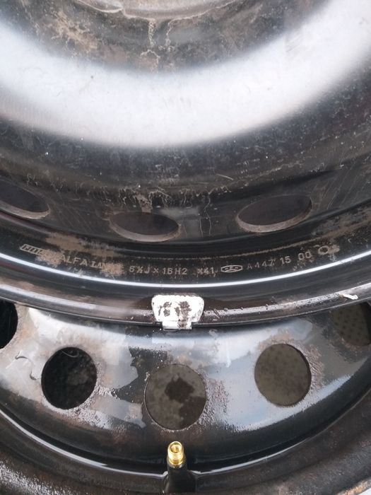 Jante tablă cu 5 găuri  6-1/2J X 16 Fiat, Alfa Romeo, Lancia