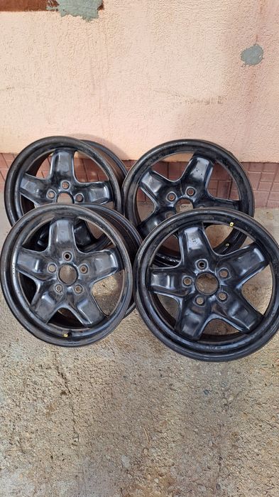 Jante tablă r16 capace, anvelope All sesons 215 60 16