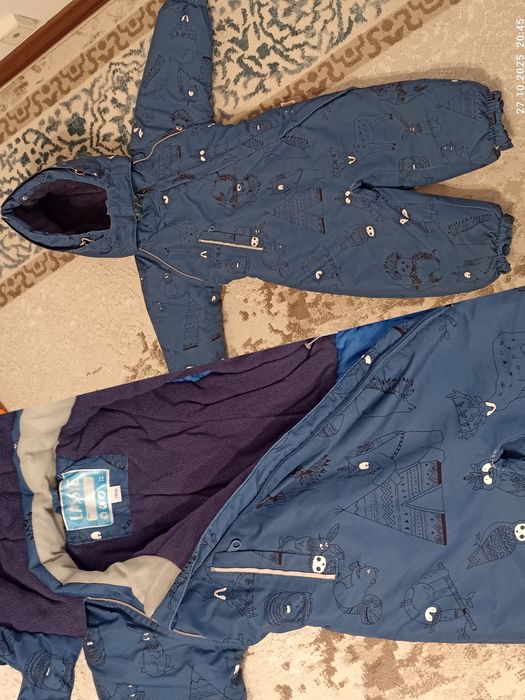 Продам зимний комбинезон ростовка 74.