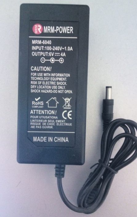 адаптер зарядка блок питания 6 вольт 4 ампера (6V 4A) POWER ADAPTER