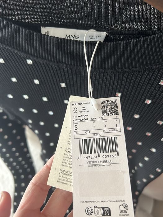 Rochie Mango din tricot cu elemente stralucitoare